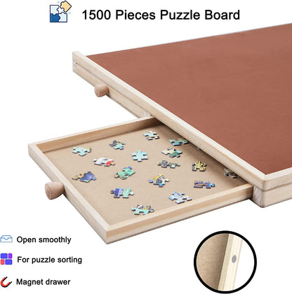 Wooden Puzzle Board Jigsaw Puzzle Board up to 1500 Pieces Jigsaw